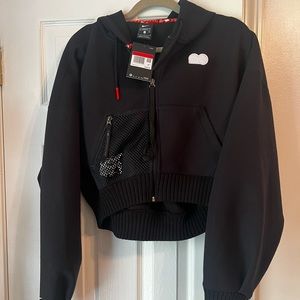 NWT Nike cropped zip up hoodie